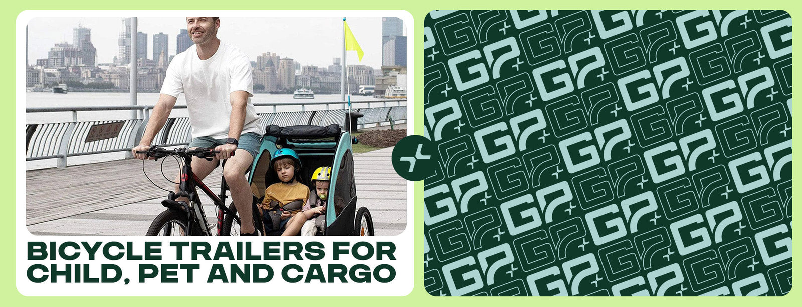 Bicycle trailers for child, pet and cargo