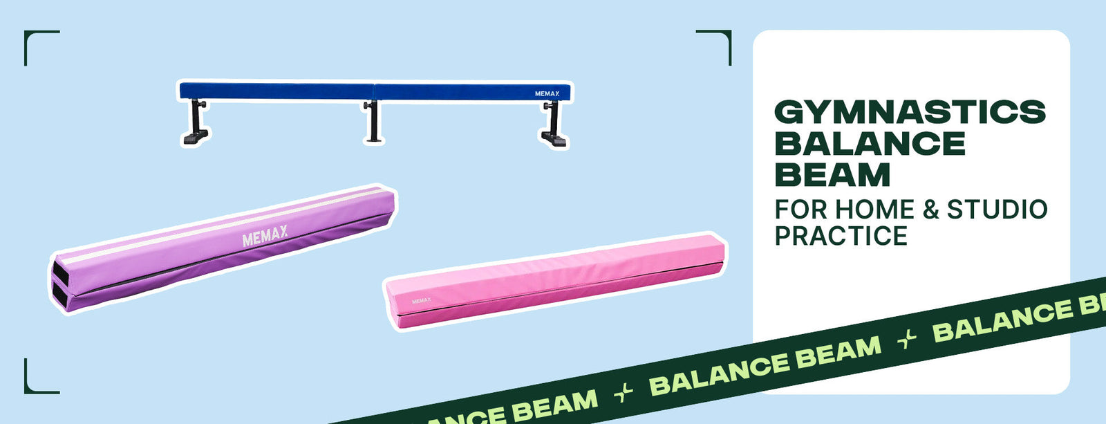 Gymnastics Balance Beam for Home & Studio Practice