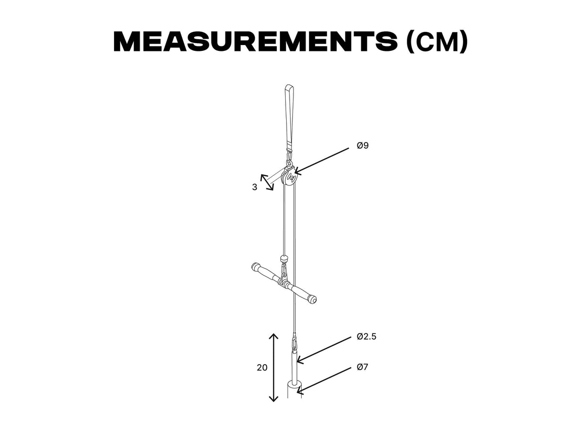 Easy Lat and Lift Cable Pulley System
