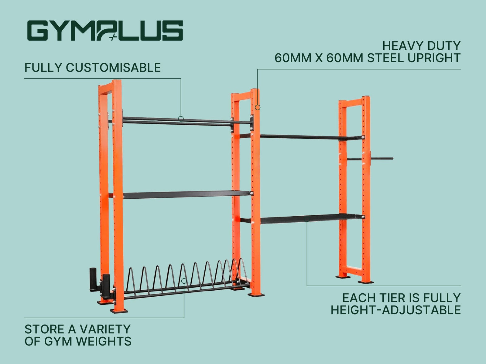 Gym Plus L3 Fully Customisable Gym Storage System