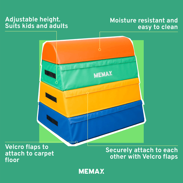 Gym Plus MEMAX Foam Vault Horse (4-Piece set) TF-100