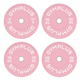 Gym Plus Pink Olympic Rubber Bumper Plates 5/10/15/20kg (Pairs) WP-PINK-ALL