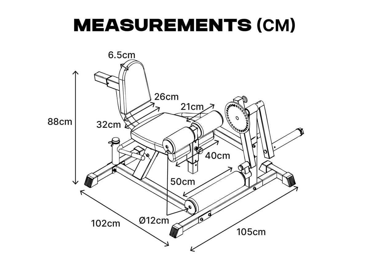 ATTIVO Leg Curl Extension Machine