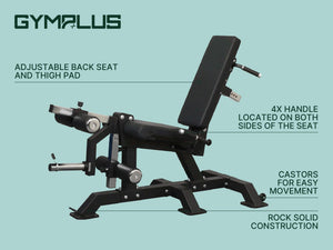 ATTIVO L4 Pro Series Plate Loaded Leg Extension & Prone Leg Curl
