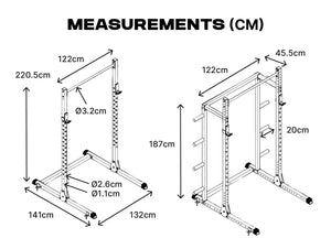ATTIVO Half Power Rack with Storage System Option - HR2300