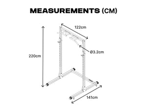 Half Power Rack with Storage and Cable System Option - HR2300 Pink