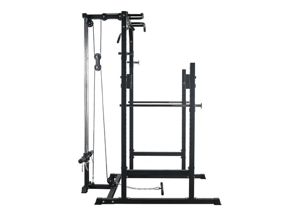 Gym Plus L2 Half Power Rack with Lat Pulldown System Option