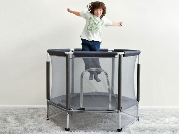 Gym Plus MEMAX Kids Indoor Trampoline - with Horizontal Bar TRAMP002