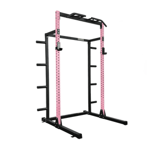 Gym Plus Half Power Rack with Storage and Cable System Option - HR2300 Pink HR2300-PINK+STORAGE