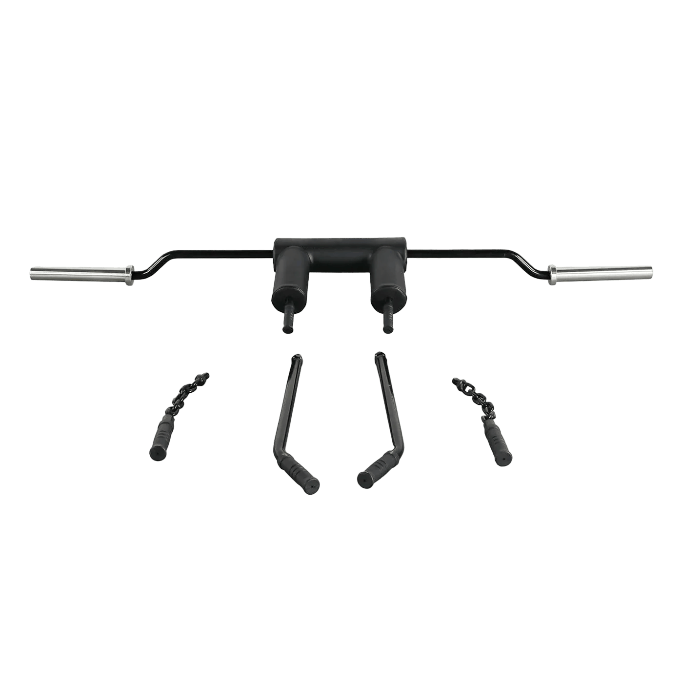 Safety Squat Bar with 3 Specialty Handles