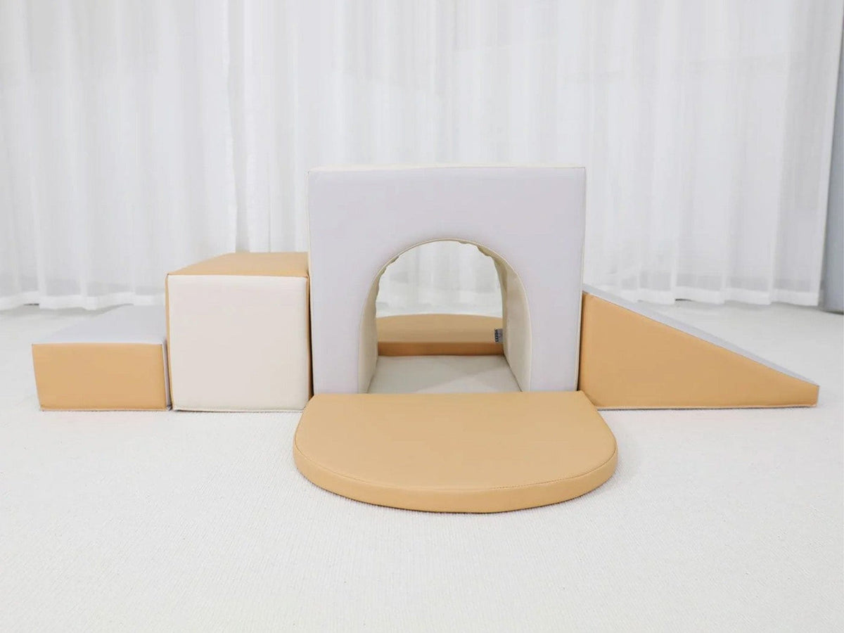 MEMAX Sensory Large Soft Block Indoor Tunnel Maze Climber - 6 Pieces