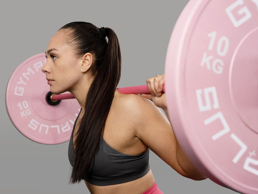 Gym Plus Cerakote Olympic Barbell - 15KG (Pink) GP-DOM-PINK-15KG