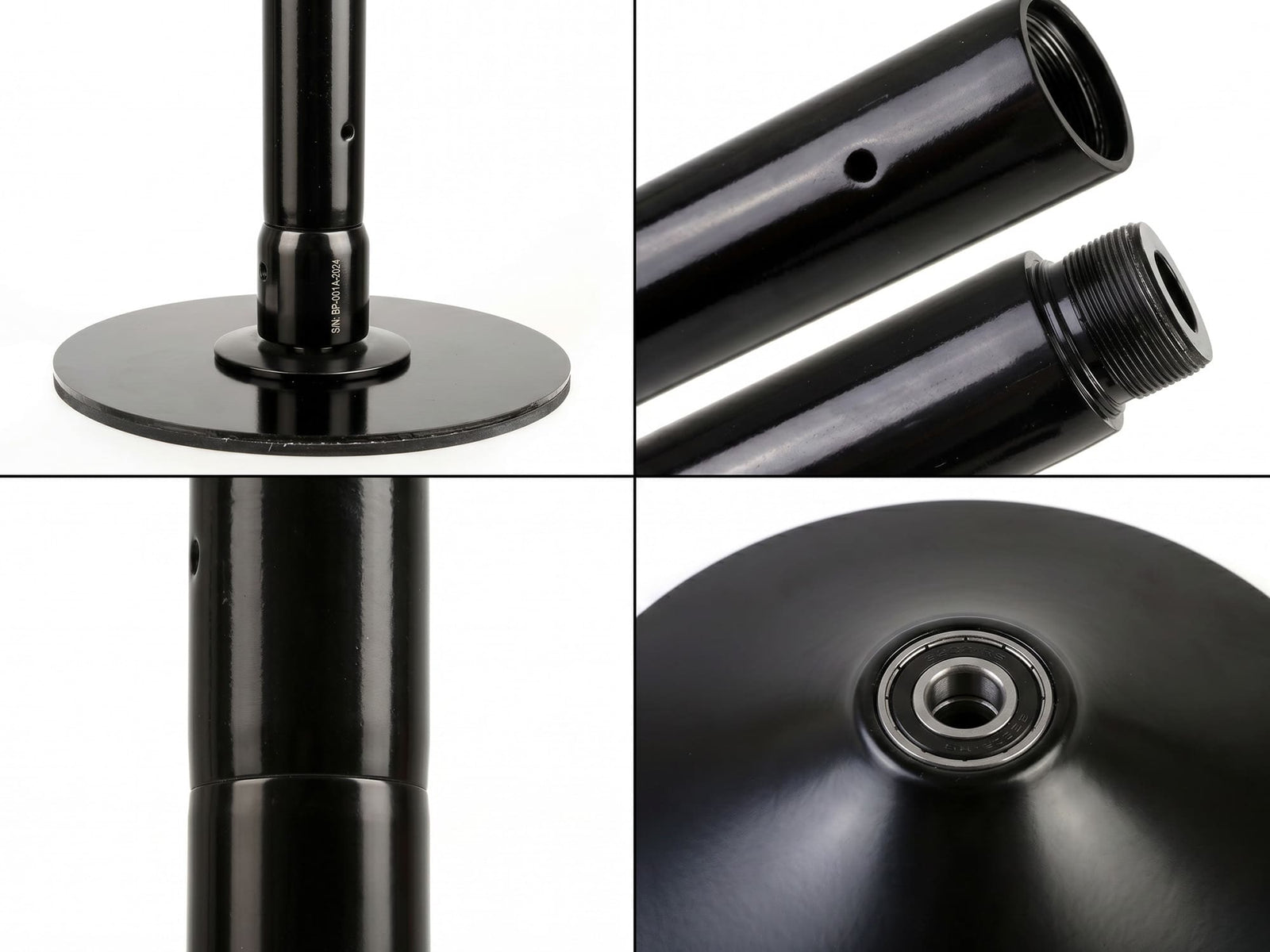 Gym Plus MEMAX Portable Dancing Pole - Static and Spinning - Black DANCEPOLE-BLACK