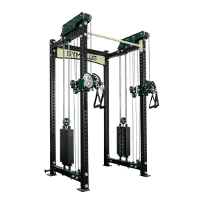 Gym Plus Evolve Power Rack with Dual Pin-loaded Rack Mount Cable System EV-W-2-CABLE-BLK