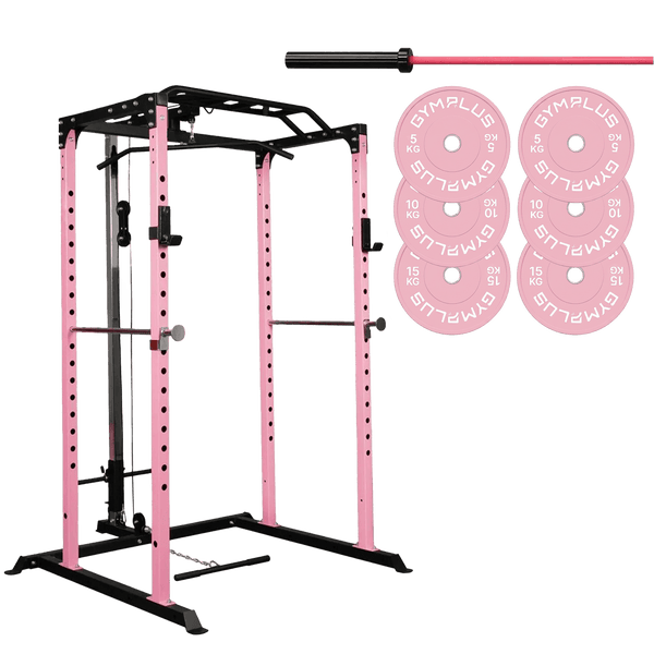 Gym Plus Essential Garage Gym Package - Pink GARAGE-GYM-PINK