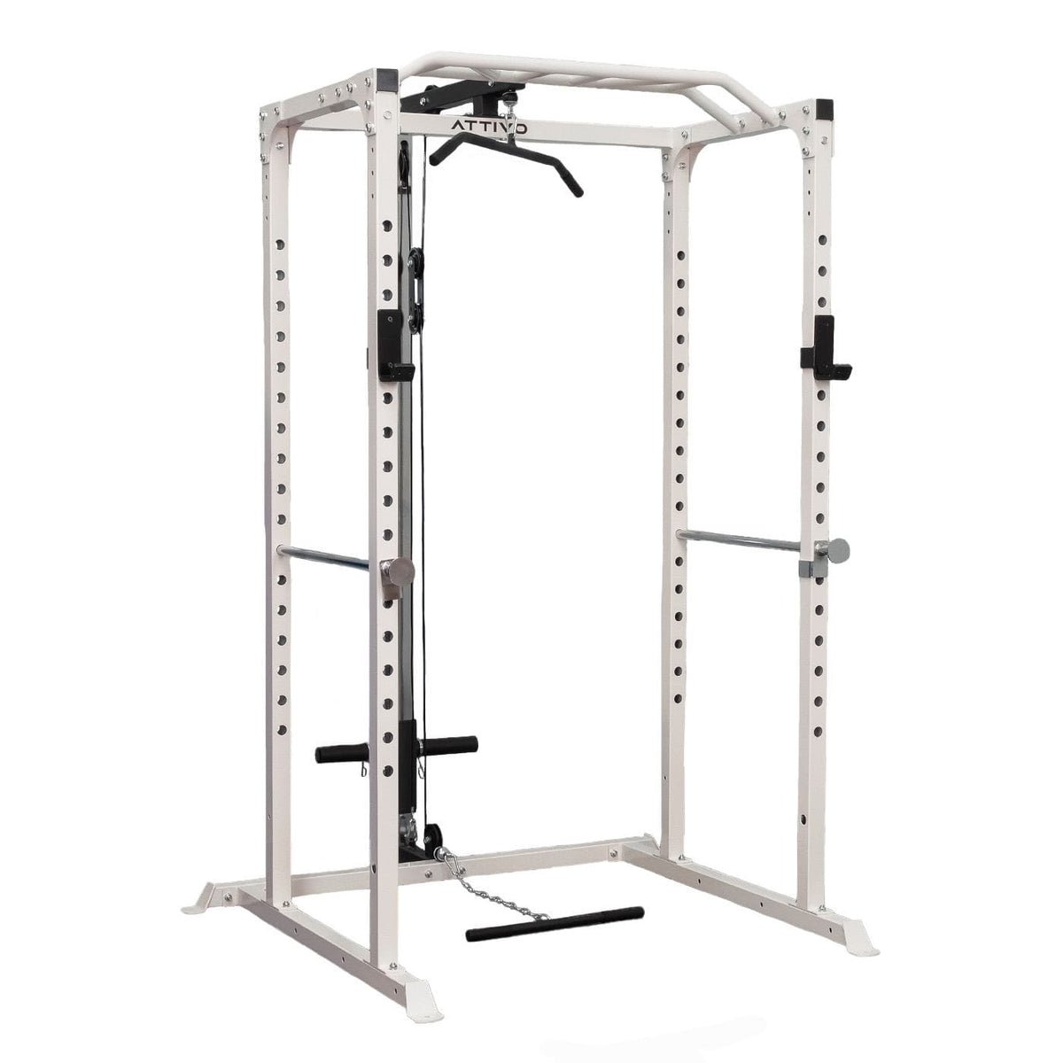 Gym Plus Essential Power Rack - Warrior White (ATTIVO Brand) ZY18-WT-COMBO-VERSION1