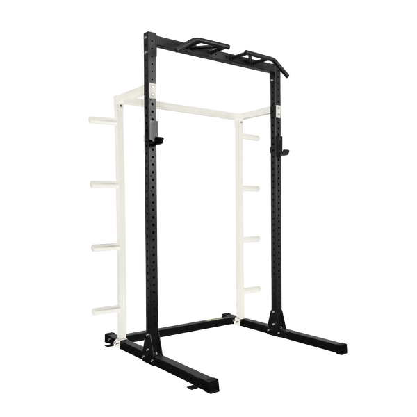 Gym Plus Half Power Rack with Weight Storage System - HR2300 (Special Colourway) HR2300-BLK+WT