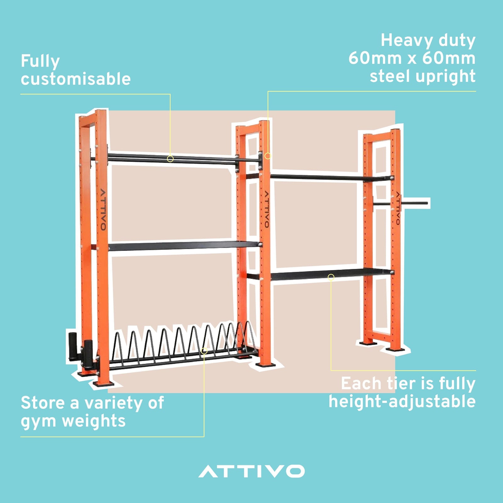 L3 Fully Customisable Gym Storage System