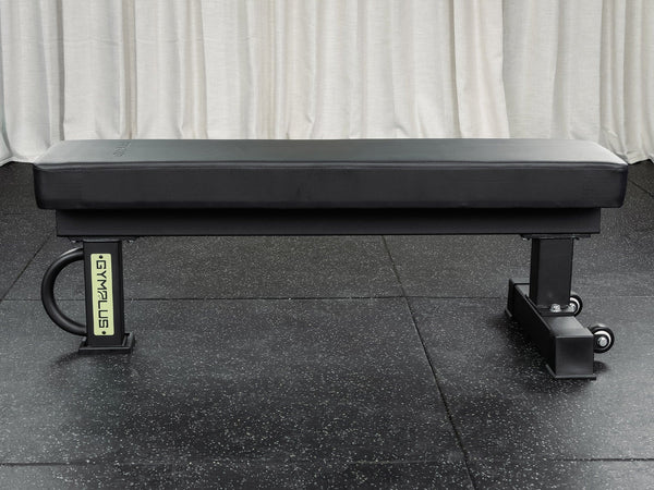 Gym Plus Competition Flat Bench with Wide Pad Option