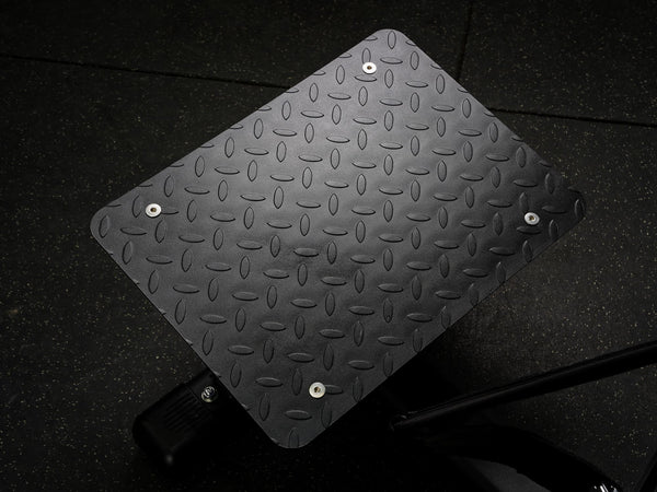 Gym Plus Hip Thrust Machine - Plate Loaded BELT-HT-01 close up of footplate