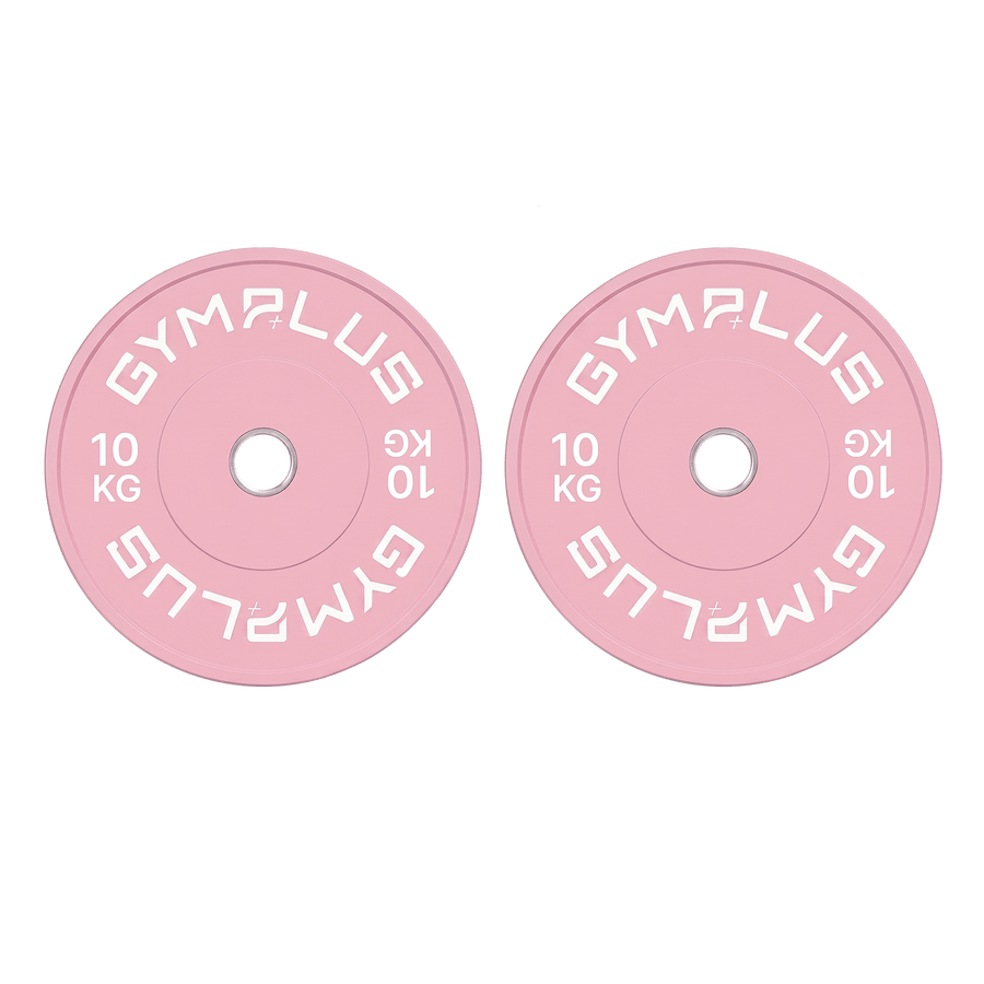Pink Olympic Rubber Bumper Plates 5/10/15/20kg (Pairs)