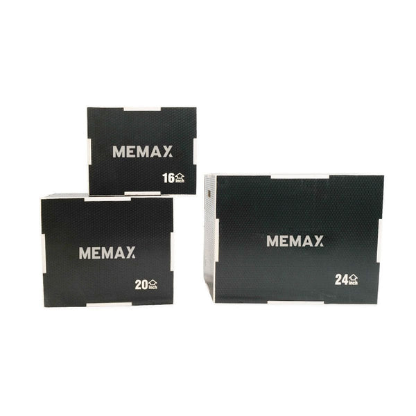 Gym Plus Anti-Slip Wooden Plyo Jump Box - Set of 3 ASPLYO-SET