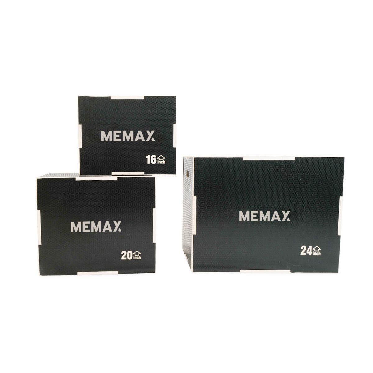 Gym Plus Anti-Slip Wooden Plyo Jump Box - Set of 3 ASPLYO-SET