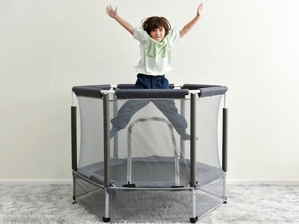 Gym Plus MEMAX Kids Indoor Trampoline - with Horizontal Bar TRAMP002