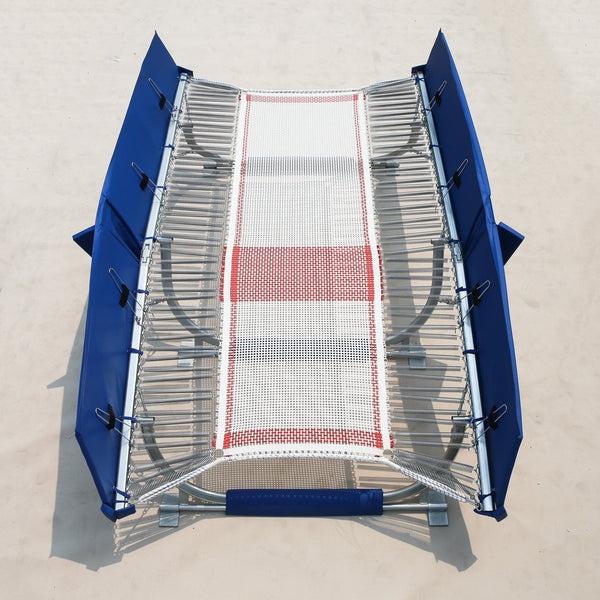 Gym Plus MEMAX Pro Double Mini Trampoline - with Roller Stand PRO-TRAMP-DOUBLE