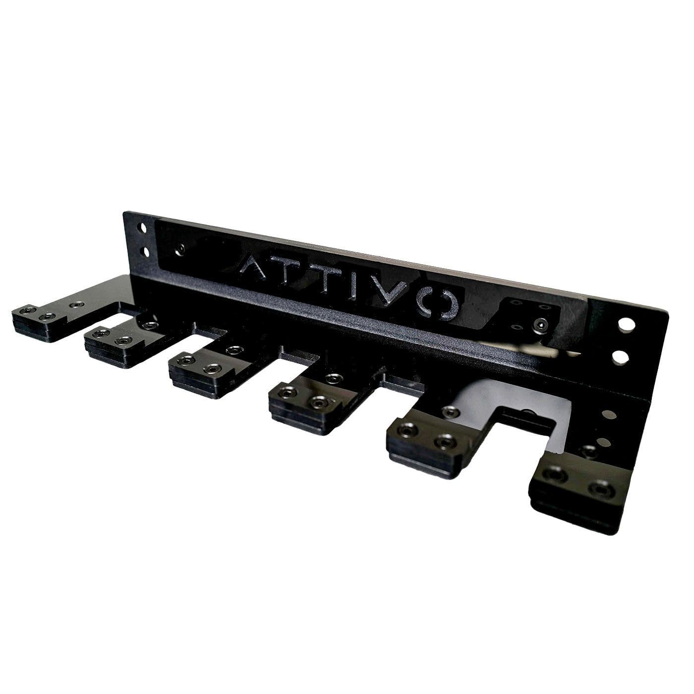 ATTIVO Wall-Mount Barbell Storage Rack – 5 Bars