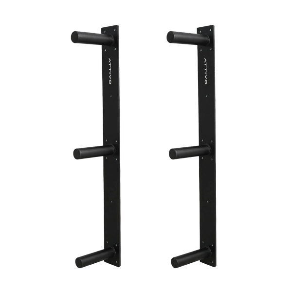 Gym Plus Wall Mounted Olympic Weight Plate Rack – 3 Pegs 2xWMPLATEHOLDER3