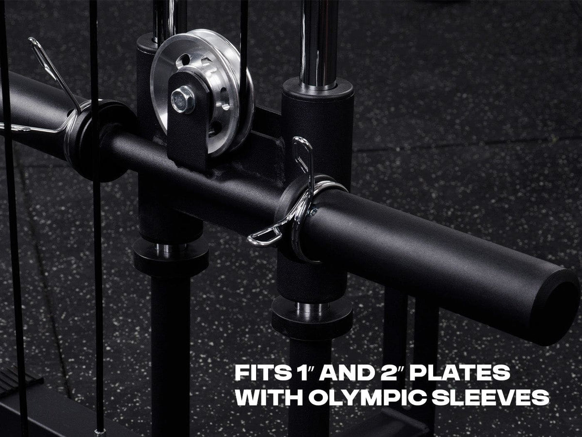 Wall Mount Cable Station with Dual Pulley System - Aluminium Pulley Wheels V2.0