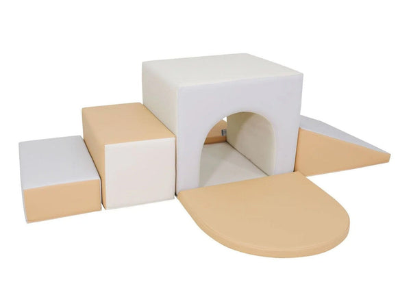 Gym Plus MEMAX Sensory Large Soft Block Indoor Tunnel Maze Climber - 6 Piece