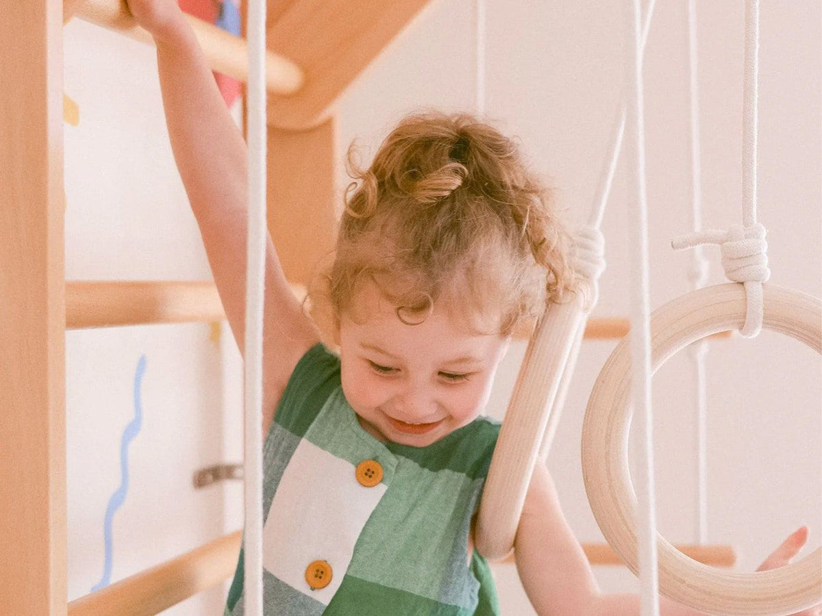 Wooden Swedish Ladder Wall Stall Bar Set