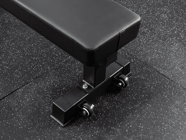 Gym Plus Competition Flat Bench with Wide Pad Option