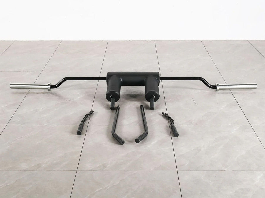 Gym Plus Safety Squat Bar with 3 Specialty Handles SAFETYBAR
