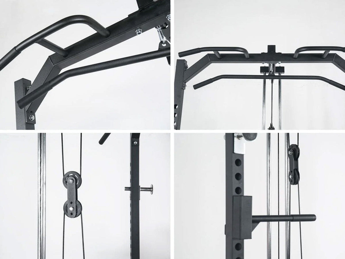 L2 Half Power Rack with Lat Pulldown System Option