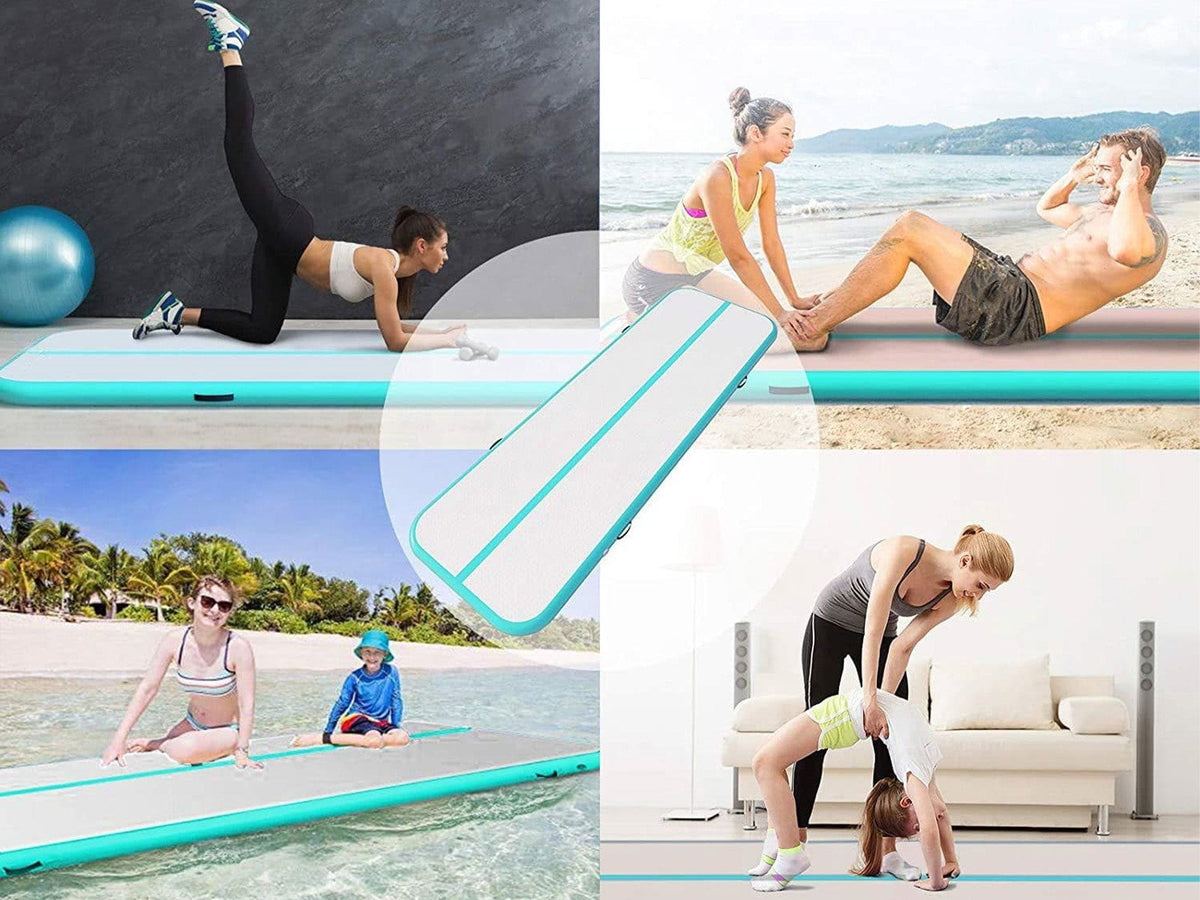 MEMAX Extra-Wide Inflatable Gym Mat - 2M Width