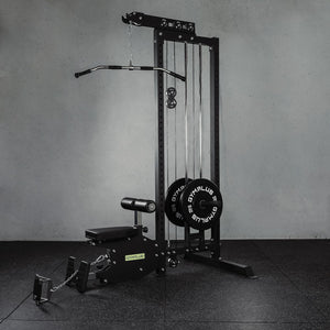 Lat Pulldown Low Row Machine with Aluminium Pulley Wheels - L4 Pro Series