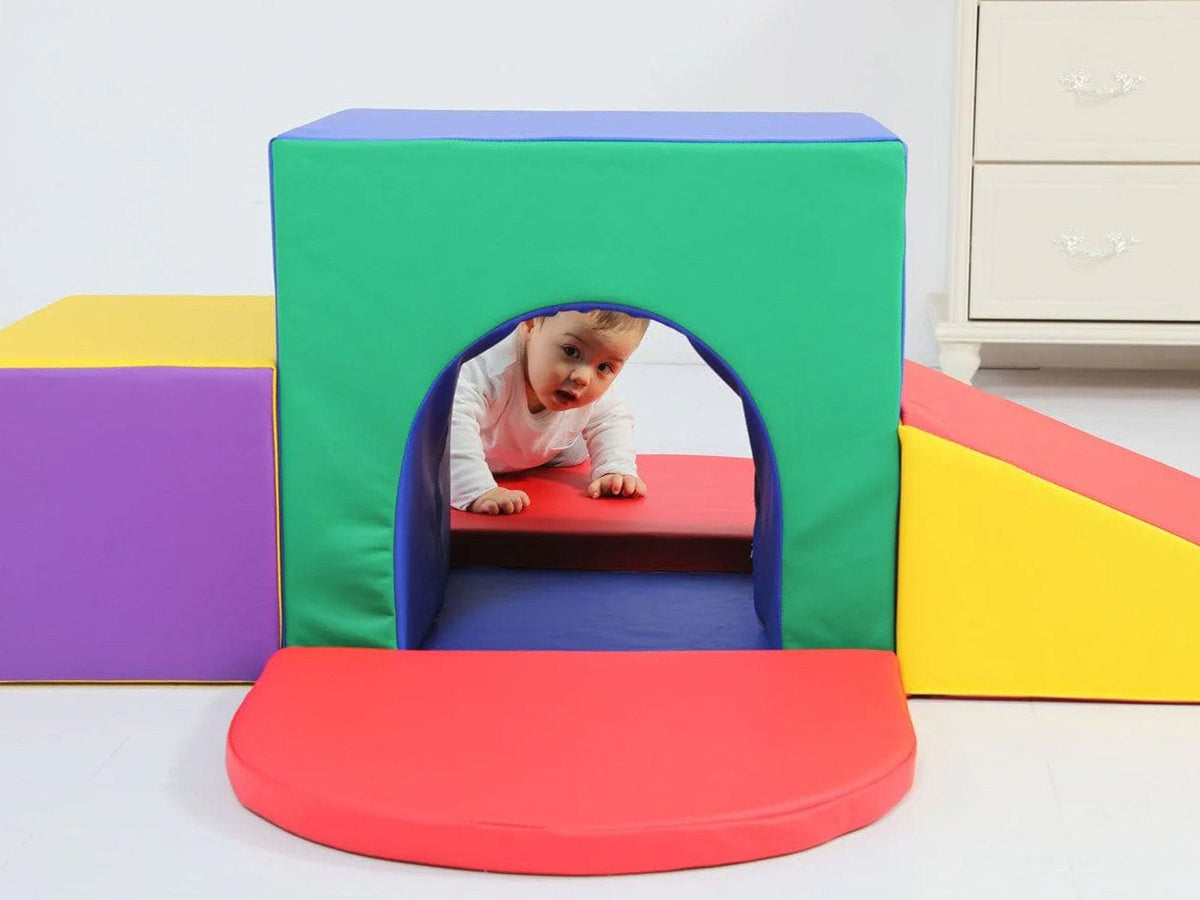 MEMAX Sensory Large Soft Block Indoor Tunnel Maze Climber - 6 Pieces