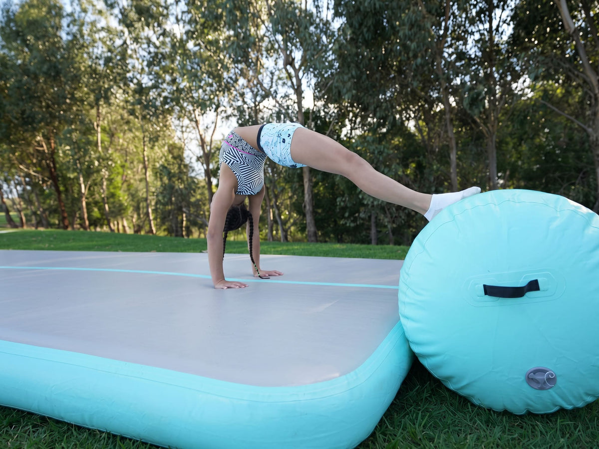 Gym Plus Inflatable Gymnastics Air Mat Set – 3pcs with Electric Pump