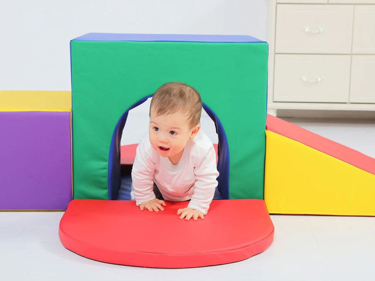 MEMAX Sensory Large Soft Block Indoor Tunnel Maze Climber - 6 Pieces