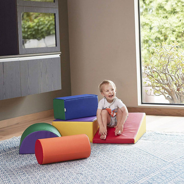 Gym Plus Climb and Crawl Soft Play - 5 Pieces BLOCK5PCB