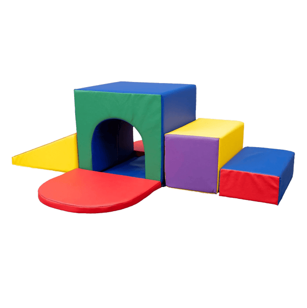 Gym Plus MEMAX Sensory Large Soft Block Indoor Tunnel Maze Climber - 6 Piece BLOCK6PC