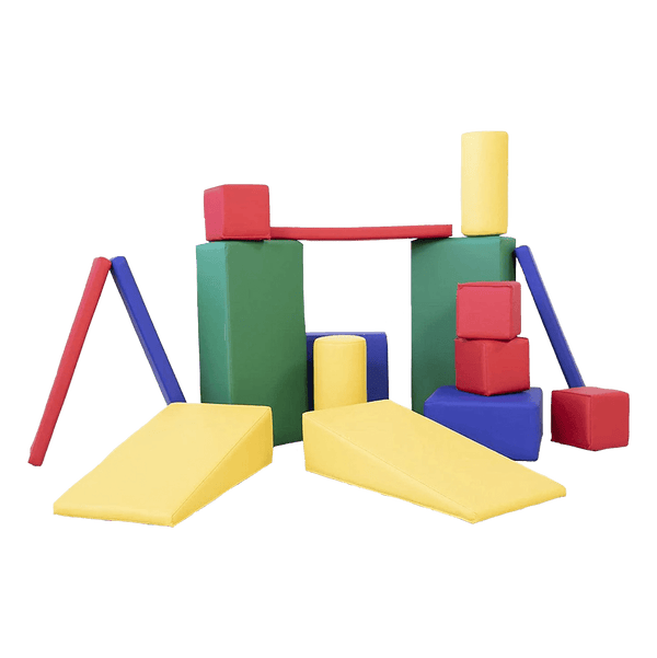 Gym Plus Large Soft Building Blocks - 16 Pieces BUILD-BLOCK-16PC