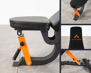 ATTIVO L2 Adjustable Weight Bench - Pink