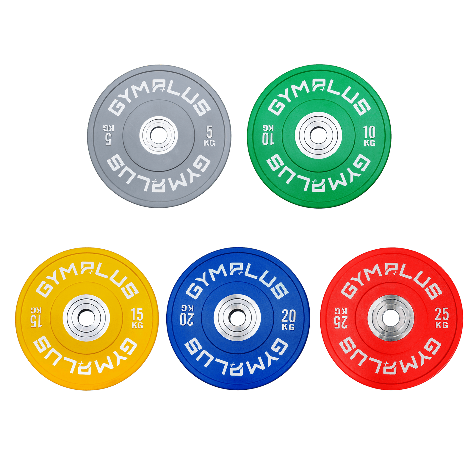 Colour Olympic Rubber Bumper Weight Plates 5/10/15/20/25kg