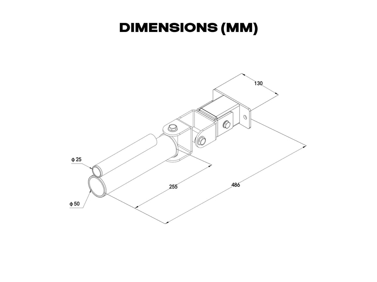Landmine Attachment for 60mm Power Rack