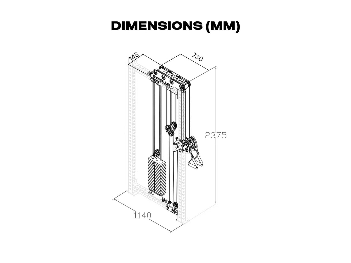 Evolve Pin-loaded Rack Mount Cable System