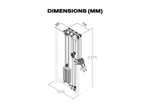 Evolve Pin-loaded Rack Mount Cable System